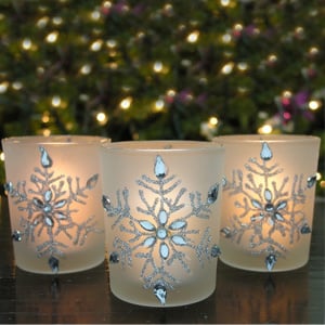 Snowflake Votive Candleholders