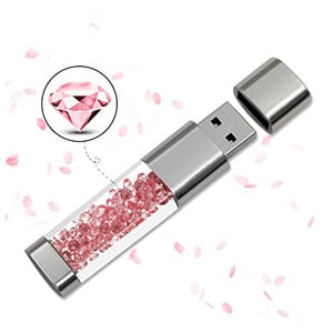 Techkey Jewelry Crystal Clé USB