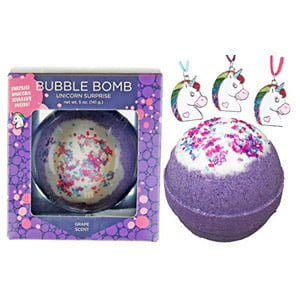 Bombe de bain BUBBLE Unicorn pour fille avec collier surprise à l'intérieur de Two Sisters Sp