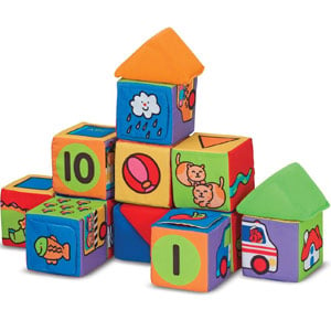 Melissa & Doug Ks Kids Match & Build Soft Blocks