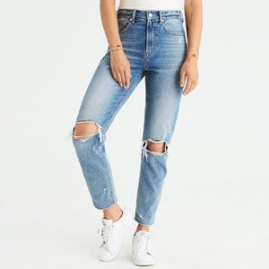 AE High Waisted Mom Jean