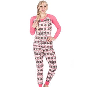 Noble Mount Womens Knit Striped Pajamas