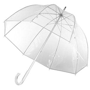 totes Womens Clear Bubble Umbrella