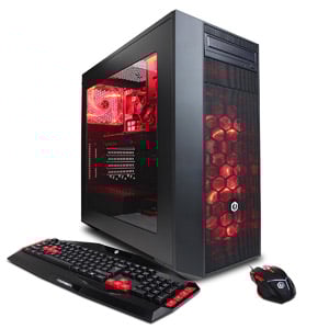 CYBERPOWERPC Gamer Xtreme VR GXiVR8020A3 Desktop Gaming PC (Intel i5-7400 3.0GHz, AMD RX 580 4GB, 8GB DDR4 RAM, 1TB 7200RPM HDD, 802.11AC WIFI, Win 10 Home), Black