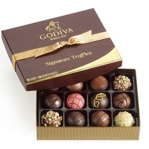 Godiva Chocolatier Truffles 12-Piece Gift Set