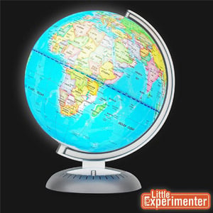 Illuminated World Globe for Kids With Stand