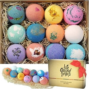 LifeAround2Angels Bath Bombs Gift Set, 12 Ct