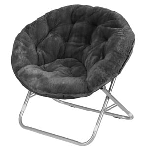 Urban Shop Faux Fur Saucer Chair 