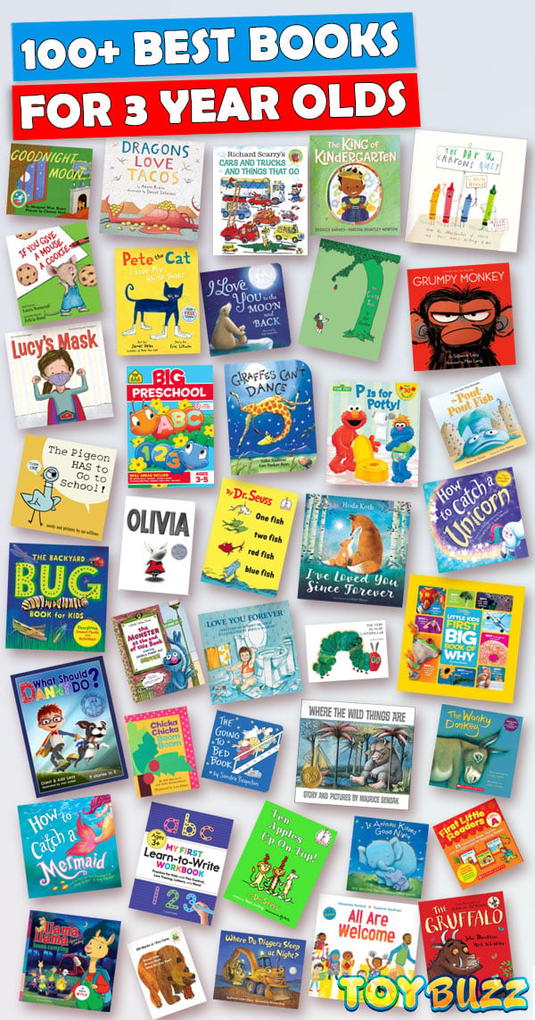 100+ Fun and Educational Books for 3 Year Olds 2021