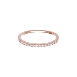 PAVOI Cubic Zirconia Stackable Eternity Ring