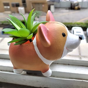 Corgi Dog Flower Pot